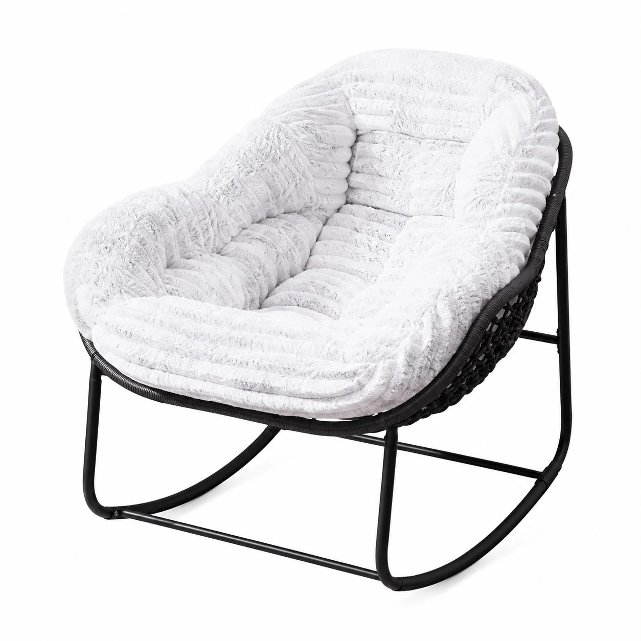 CloudNest rocking chair three-quarter view
